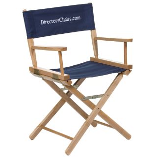 Gold Medal 18 in. Contemporary Personalized Standard Height Directors Chair   Directors Chairs
