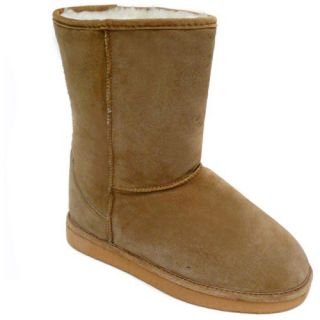 Lamo 9 Inch Women's Suede Fur Boot   Chestnut
