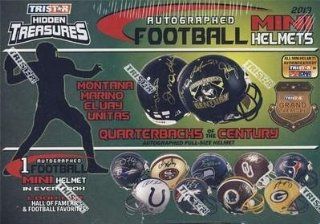 2013 Hidden Treasures Autographed Football Mini Helmet Box   Tristar Productions Certified   Autographed NFL Mini Helmets Sports Collectibles