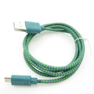 e821 3ft micro USB Braided High Quality Durable Charging / Data Sync Cable for samsung i9300/samsung note 2/samsung s4 i9500(green) Cell Phones & Accessories