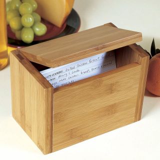 Lipper Recipe Box   Kitchen Cabinet Organizers