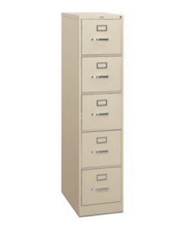 HON 315 Series 5 Drawer Vertical Filing Cabinet   File Cabinets