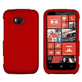iFase Brand Nokia Lumia 822 Cell Phone Rubber Red Protective Case Faceplate Cover Cell Phones & Accessories
