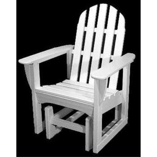 POLYWOOD® Recycled Plastic Classic Adirondack Glider Chair   Outdoor Gliders
