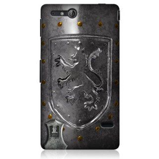 Head Case Designs Lionheart Shield Medieval Armory Hard Back Case Cover For Sony Xperia go ST27i Cell Phones & Accessories