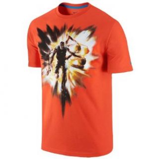 Nike Men's KD Speed T Shirt Orange /Blue 575474 846 (Medium)  Athletic T Shirts  Clothing
