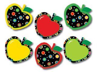 Dots On Black Apples Pp Jumbo Cut   Themed Classroom Displays And Decoration