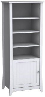 Nexera 202303 Vice Versa Curio Cabinet, White   Nexera Bookcase