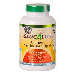 GlucALite All In One Blood Glucose Support, 90 capsules Health & Personal Care