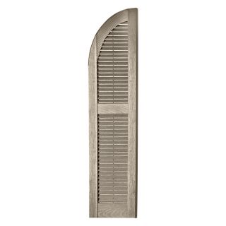 Perfect Shutters 16.25W in. Louvered Arch Top Vinyl Shutters   Exterior Window Shutters