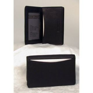 Bond Street Ltd Japanese Drum Dyed Leather Men or Womens Business Card Case Wallet   Business Accessories
