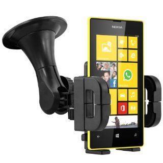 Car mount for Nokia Lumia 520   Mobile phone fits in the mount with case or cover Quality from kwmobile. Cell Phones & Accessories