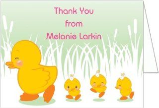 Girl Ducklings Baby Shower Thank You Cards   Set of 20 Baby