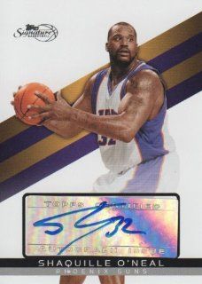 2008 09 Topps Signature Basketball Autographs #TSA SO Shaquille O'Neal #'d /825 Phoenix Suns NBA Autograph Trading Card Sports Collectibles