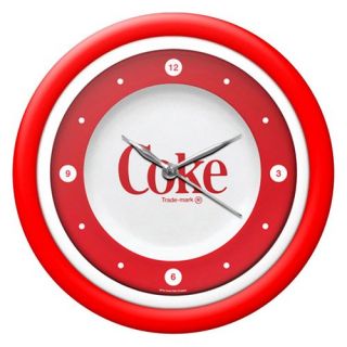 Coca Cola 1970s Style 12 in. Wall Clock with White Neon   Wall Clocks