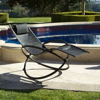 RST Luis Orbital Lounger   Black   Outdoor Lounge Chairs