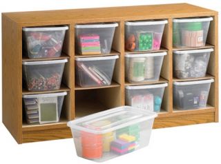 Safco 9452MO Supplies Organizer   Medium Oak   Toy Storage