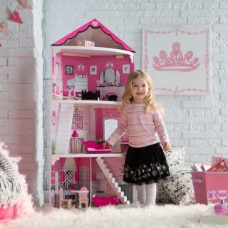 KidKraft Think Pink Corner Dollhouse   Toy Dollhouses
