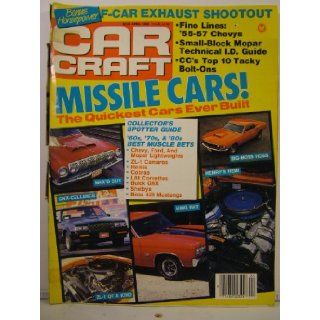 Car Craft Magazine April 1989 Missile Cars, 1955 to 1957 Chevys various Books