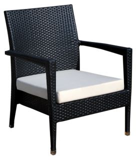 Source Outdoor Zen All Weather Wicker Lounge Chair   Wicker Chairs & Seating