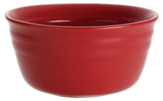 Rachael Ray Double Ridge Red Dinnerware Cereal Bowls   Set of 4   Breakfast Bowls