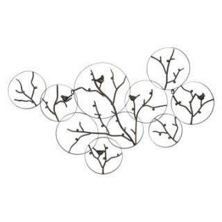 Metal Bird Wall Sculpture   45W x 28H in.   Wall Sculptures and Panels