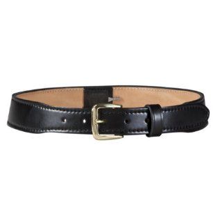 Safariland 851 Contoured Belt with Hidden Cuff Key, Leather 1.5 inch   Plain Black / Chrome Buckle   851 34 2C   34 Inch  Other Products  