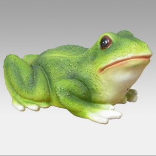Motion Sensor Frog Statue   Garden Statues