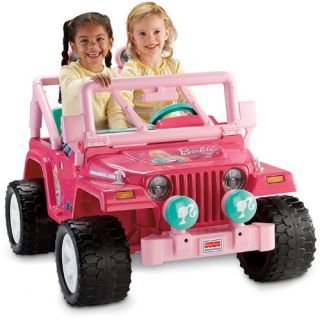 Fisher Price Power Wheels Barbie Jeep Battery Powered Riding Toy   Battery Powered Riding Toys