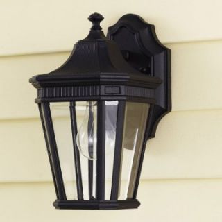 Feiss Cotswold Lane Outdoor Wall Lantern   11.5H in. Black   Outdoor Wall Lights