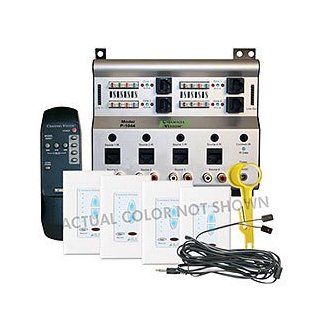 Channel Vision A BUS Audio Distribution Kit, 4 Source/4 Zones, Ivory/Almond  Multiroom Digital Music Systems  Camera & Photo