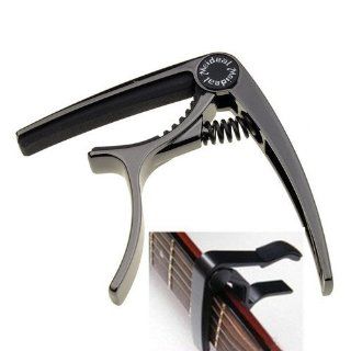 Black Quick Release Tune Clamp Key Trigger Capo for Acoustic Electric Guitar Musical Instruments