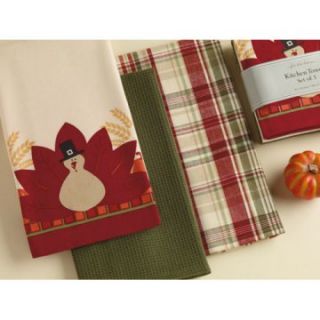 DII Waffle 18 x 28 in. Kitchen Towels   Set of 3   Thanksgiving