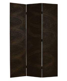 Screen Gems 3 Panel Barreta Room Divider in Black and Gold Sand Finish   Room Dividers