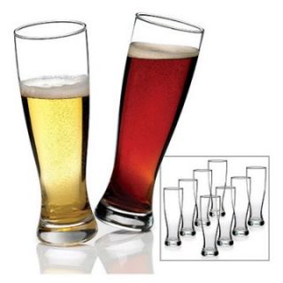 Anchor Hocking 8 piece Grand Pilsner Glass Set   Beer Glasses