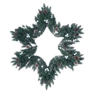 36 in. Unlit Star Wreath   Christmas Wreaths