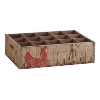 Hen Divided Crate Tray   MDF   Bowls & Trays