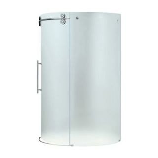 Vigo VG603140 40.625W x 74.625H in. Frosted Glass Shower Enclosure   Bathtub & Shower Doors