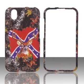 Camo Rebal Flag Stem LG Marquee Ignite LS / US855 Boost Mobile, Sprint Case Cover Phone Snap on Cover Case Faceplates Cell Phones & Accessories