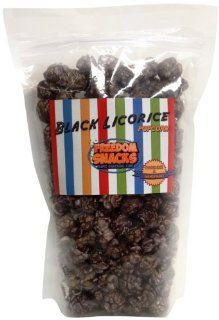 Freedom Snacks Popcorn, Black Licorice, 10 Ounce (Pack of 12)  Popped Popcorn  Grocery & Gourmet Food