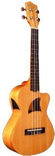 Eddy Finn EF 3 TE Basswood Acoustic Electric Ukulele, Natural Musical Instruments