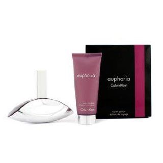Calvin Klein Euphoria Travel Edition Coffret Eau De Parfum Spray 100ml/3.4oz + Sensual Skin Lotion 100ml/3.4oz 2pcs  Beauty
