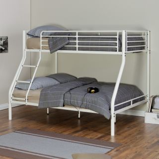 Duro Hanley Twin Over Full Bunk Bed   White   Bunk Beds