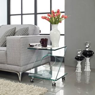 Modway Z Side Table   Clear   End Tables