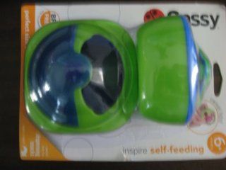Sassy Perfect Size Snack Pods   2 Pack   Swivel Lids   Green and Blue  Baby Food Storage Containers  Baby