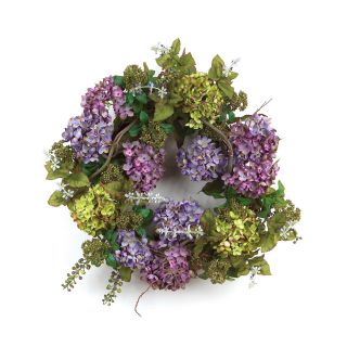 22 in. Hydrangea and Berry Wreath   Wreaths