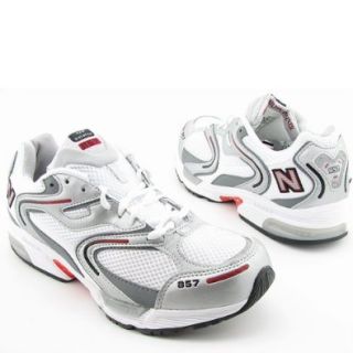 New Balance Men's 857 ( sz. 11.0, Silver/Red  Width   4E   X Wide ) Running Shoes Shoes