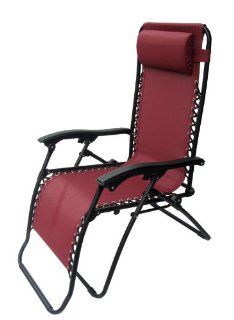 Caravan Sports Infinity Zero Gravity Chair, Burgundy  Patio Chairs  Patio, Lawn & Garden