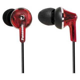PANASONIC RP HJE190 R RP HJE190 R COMFORT FIT EARBUD LONG SOUND PORT/DEEP BASS RED 