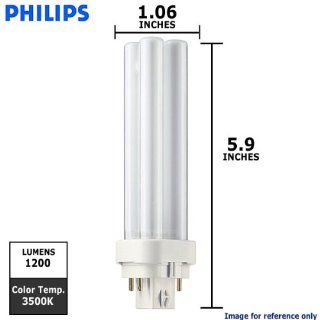 Philips Lighting 38318 2   PL C 18W/835/2P/ALTO   18 Watt CFL Light Bulb   Compact Fluorescent   2 Pin G24d 2 Base   3500K      